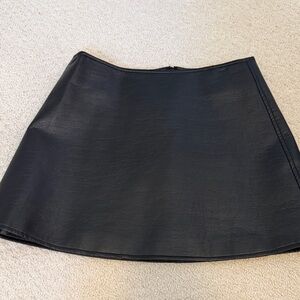 Tuckernuck Black Faux Leather Mini Skirt